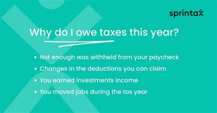 Can you owe too much in taxes?