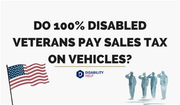 Do disabled people pay sales tax?