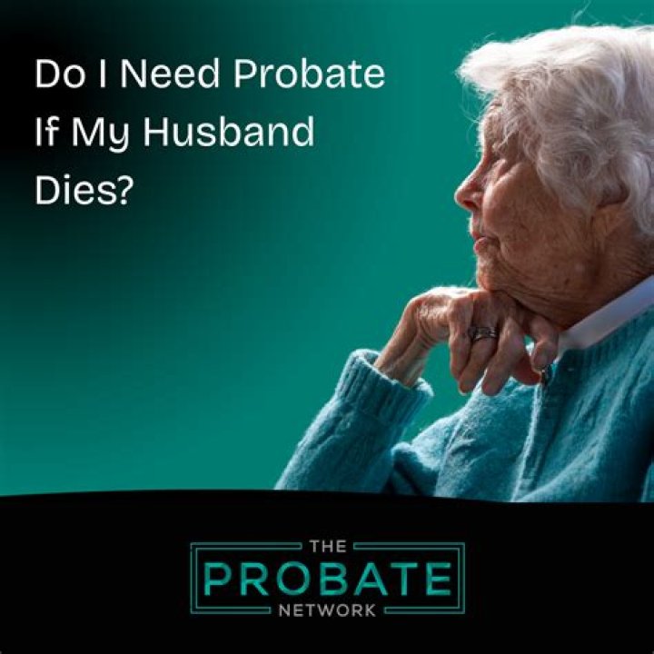 Do I need to apply for probate if my wife dies?