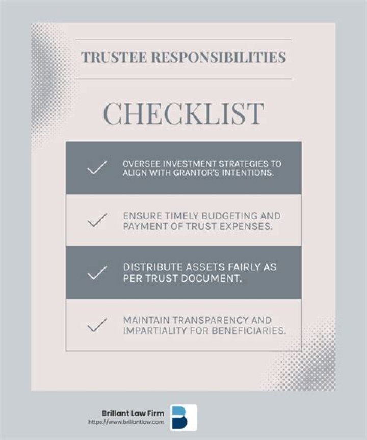 Does a trustee have financial responsibility?