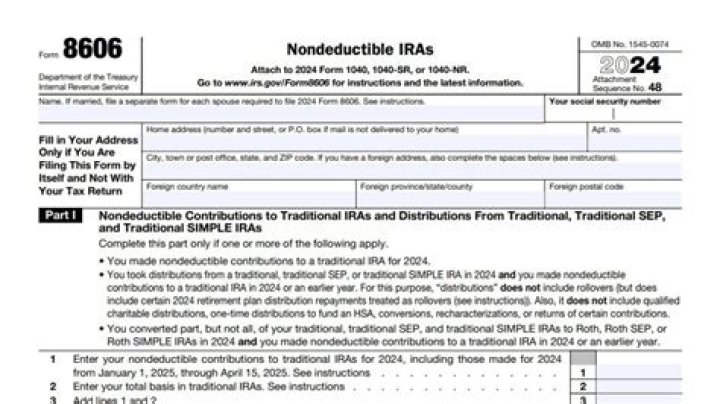Does Vanguard send Form 8606?