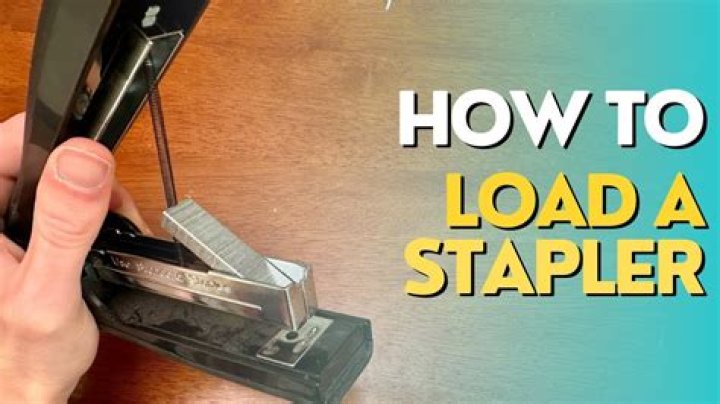 How do I load a heavy duty stapler in officemax?