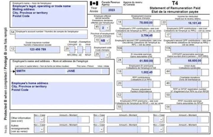 How do I report my Canadian Pension NR4 on my tax return?