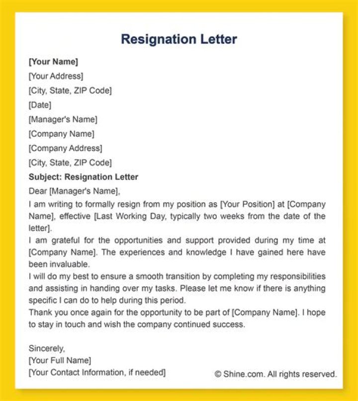 How do I resign from my family business?