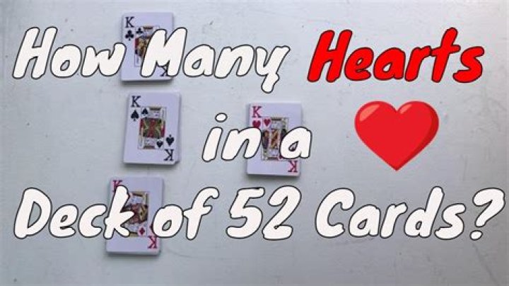 How many Hearts are there in a card?