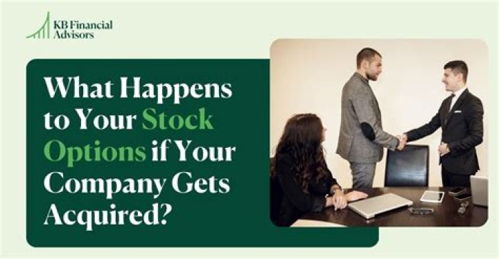 What happens to stock options when startup is acquired?