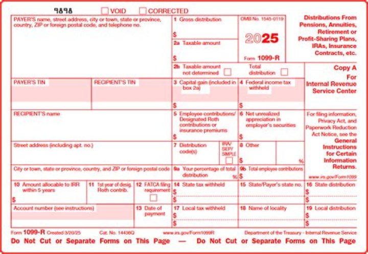 What if Box 2a on 1099-R is blank?