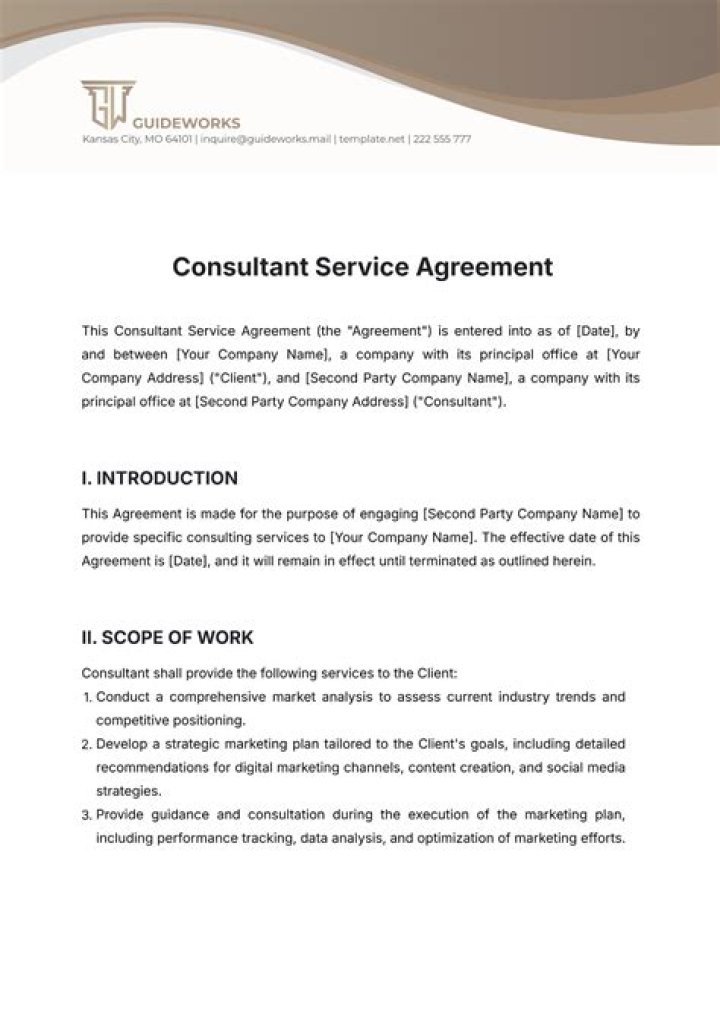 What is a contract for consulting services?