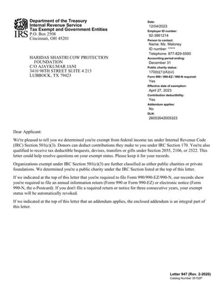 What is a cpo5 letter from the IRS?
