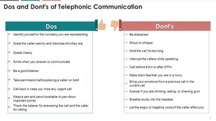 What is important during a telephonic communication?