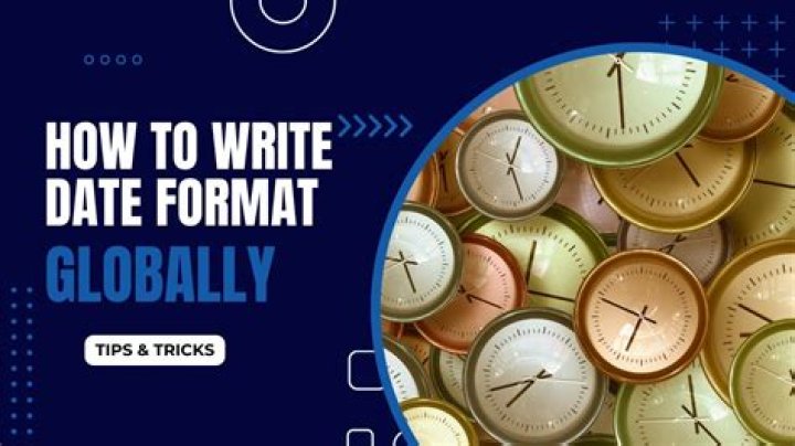 What is the correct way to write the date?