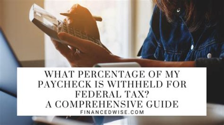 What percentage should be withheld from my paycheck?