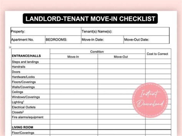 What should a landlord do when a tenant moves out?
