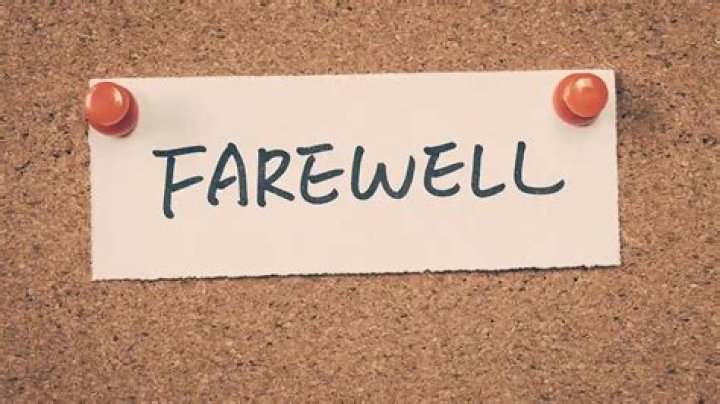 What should I say on farewell?