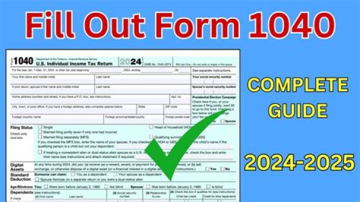 Where do I find the total amount of IRS Form 1040?