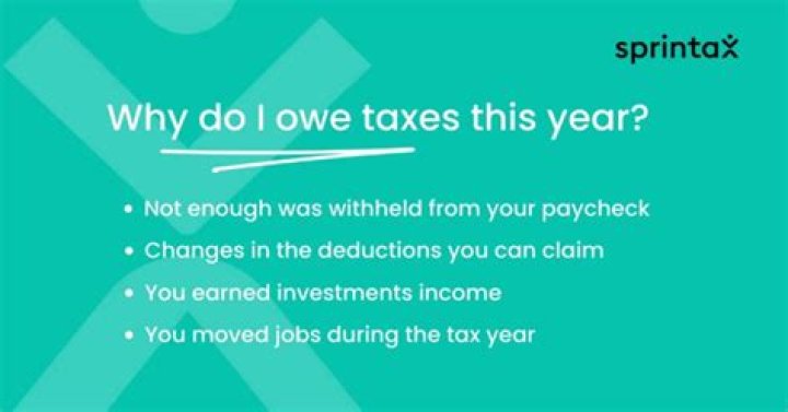 Will I get my taxes if I owe taxes?